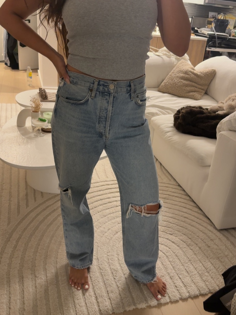 Agolde 90’s ripped jeans